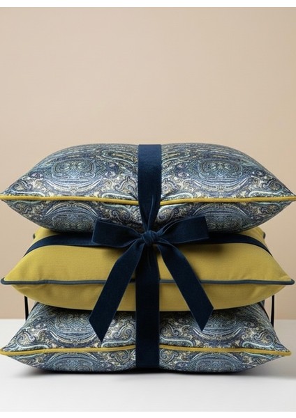 Likya, Şal Desenli Parlak Kadife Kırlent Kılıfı modelleri