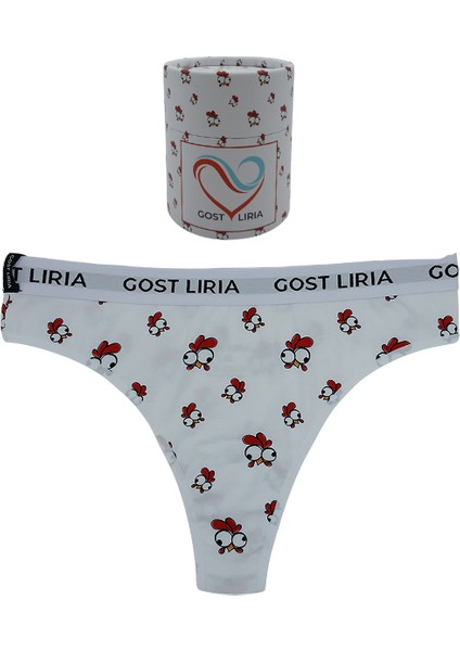 -Chickeen Desenli Kadın String Külot