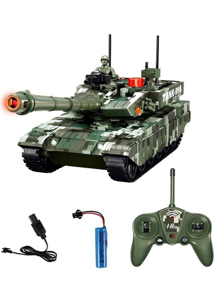 Uzaktan Kumandalı 1/12 6 Fonksiyonlu Şarjlı Tank