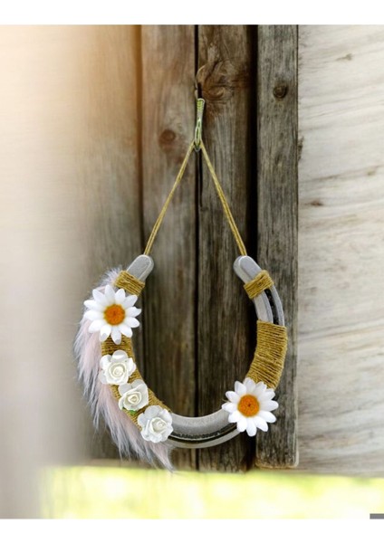 Klasik Dekorasyon Şans Nalı Uğurlu Nal Bahçe Duvar Süsü Alüminyum