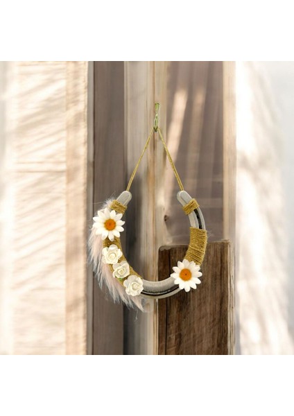 Klasik Dekorasyon Şans Nalı Uğurlu Nal Bahçe Duvar Süsü Alüminyum fırsatları