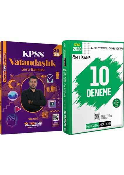 2026 Kpss Atölye Serisi Vatandaşlık Video Çözümlü Soru Bankası - 2026 Kpss Ön Lisans Çözümlü 10 Deneme