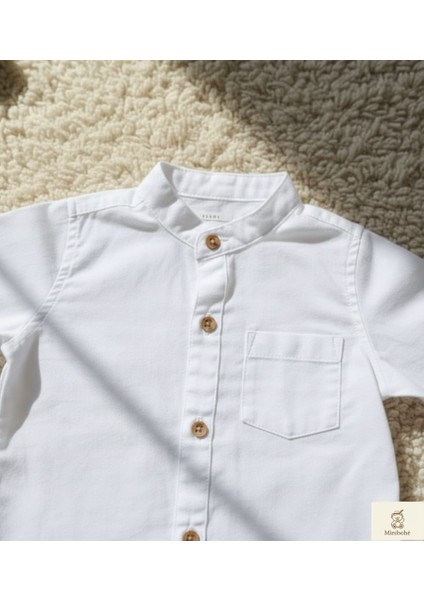 Minibohe Çocuk Gömlek Beyaz fiyatları