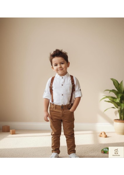 Minibohe Çocuk Gömlek Beyaz modelleri
