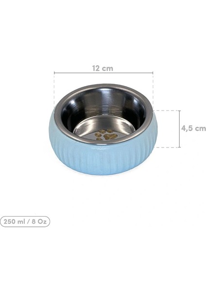 Mikopet Organik Seramik Mama Kabı Mavi modelleri