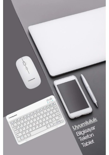 Beyaz Kablosuz Klavye ve Mouse Seti indirimleri