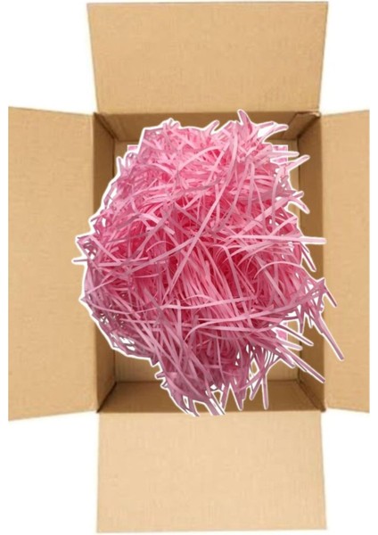 Canlı Pembe Kırpıntı Zigzag 100 Gram Süsleme ve Paketleme Malzemesi