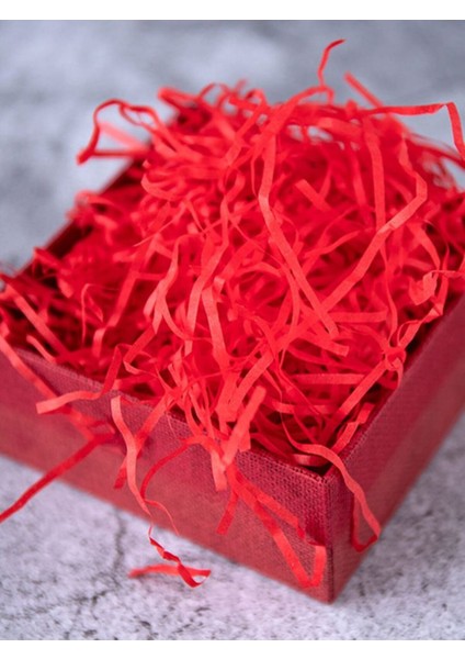 Kırpıntı Zigzag 100 Gram Kırmızı Paketleme ve Süsleme Ürünü