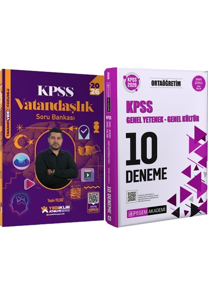 2026 Kpss Atölye Serisi Vatandaşlık Video Çözümlü Soru Bankası - 2026 Kpss Ortaöğretim Çözümlü 10 Deneme