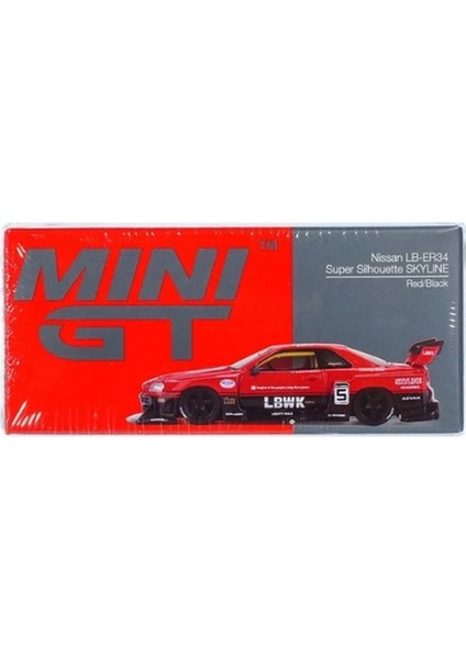 Mini Gt 1/64 Nissan LB-ER34 Super Silhouette Skylıne Red/black fiyatları