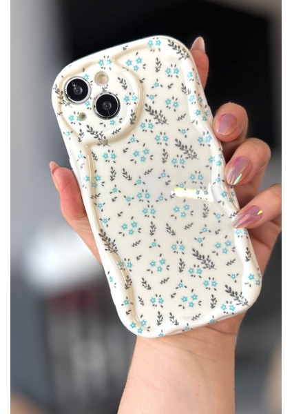 IPHONE 13 Mavi Çiçekli Ekru Kılıf fiyatları