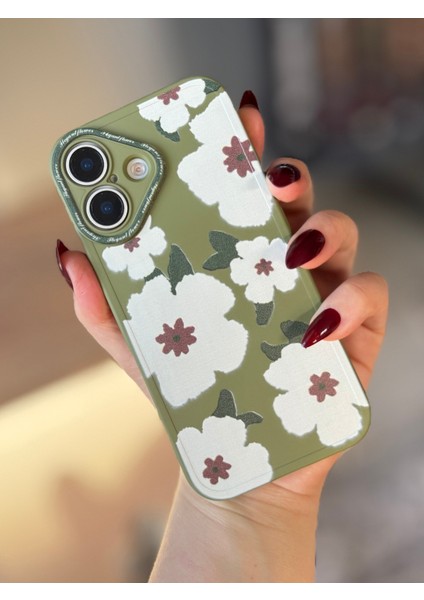 IPHONE 16 Haki Çiçekli Kılıf fırsatları