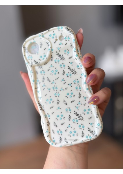 IPHONE 17 Air Mavi Çiçekli Ekru Kılıf fiyatları