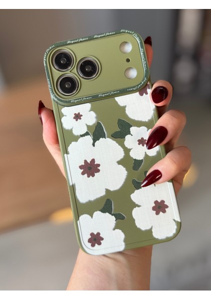 IPHONE 17 Pro Haki Çiçekli Kılıf fiyatları
