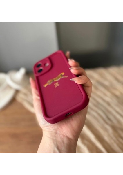 IPHONE 16 Plus Leopar Desenli Bordo Darbe Koruyucu Kılıf fırsatları