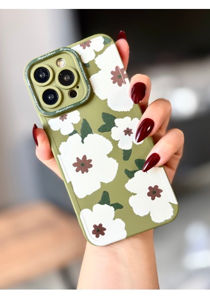 IPHONE 14 Pro Haki Çiçekli Kılıf fiyatları