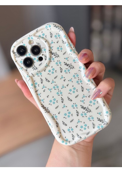 IPHONE 13 Pro Max Mavi Çiçekli Ekru Kılıf fiyatları