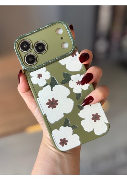 IPHONE 17 Pro Max Haki Çiçekli Kılıf fiyatları