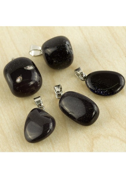 Lacivert Yıldız Doğaltaş Kolye Ucu