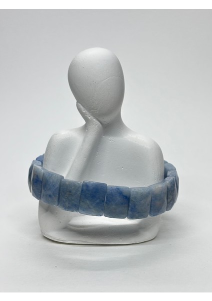 Mavi Kuvars Doğaltaş Roleks Bileklik