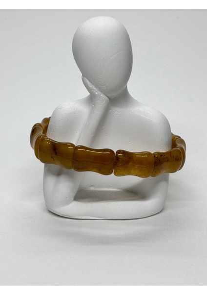 Düz Kesim Sitrin Rolex Para Enerjisi Doğaltaş Bileklik