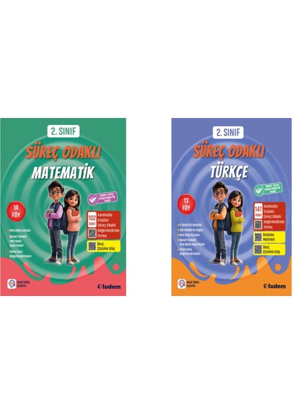 2.sınıf Süreç Odaklı Matematik + 2. Sınıf Süreç Odaklı Türkçe
