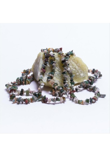 Kırık Hint Akiği Doğal Taş