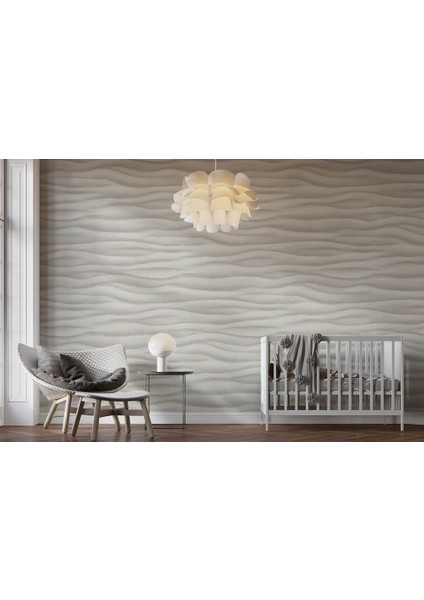 Kum Dalgası Dokulu Silinebilir Duvar Kağıdı 54013 – Gri, T fiyatları
