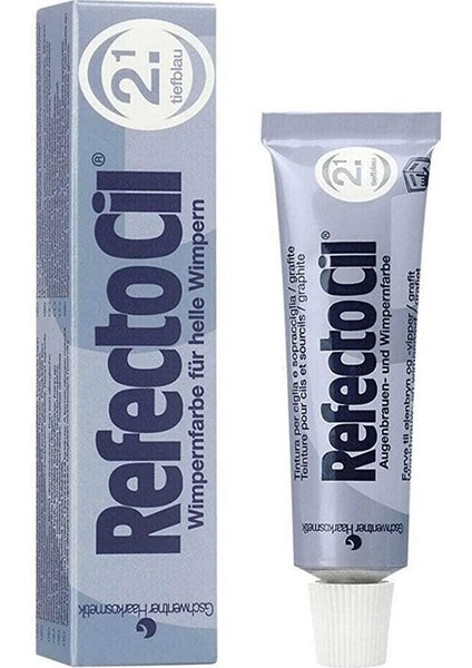 2.1 Mavi Süper Kirpik Boyası No:2.1 15 Ml.