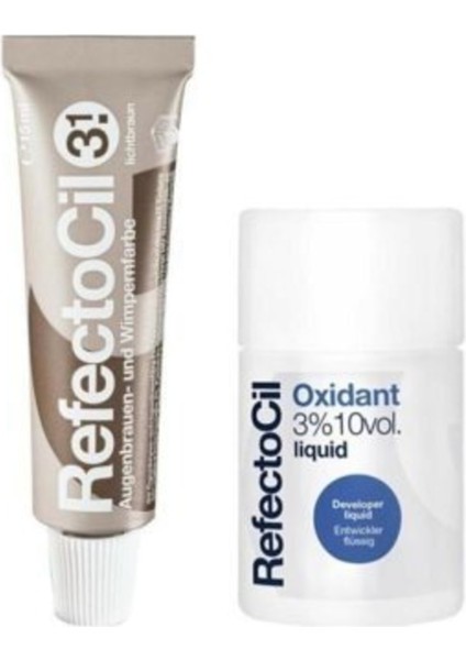 Kaş ve Kirpik Boyası No :3.1+Oxidant 3%10 Volum Liquid 100 Ml.,….g-K Kaş Boyası27