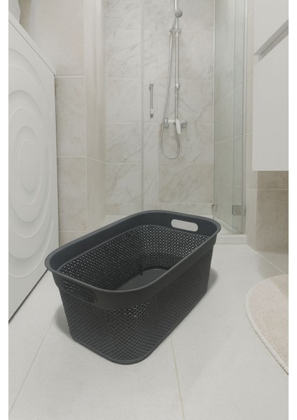 Çamaşır Sepeti 27 Lt Gri