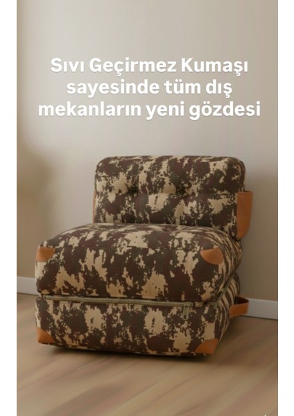 Comfy Yeni Nesil Bohem Tekli Koltuk,sıvı Geçirmez Katlanır Berjer,yer Yatağı,modüler 80X80 |85CM modelleri