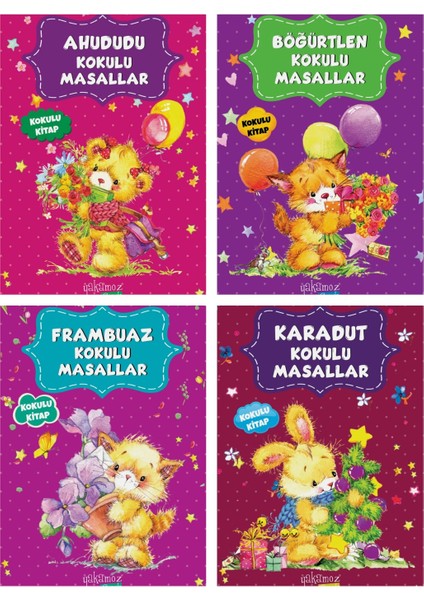 Yayınları Kokulu Masallar Seti Yeni Kapak 4 Kitap (Ahududu Kokulu- Böğürtlen Kokulu-Frambuaz Kokulu-Karadut Kokulu Masallar)