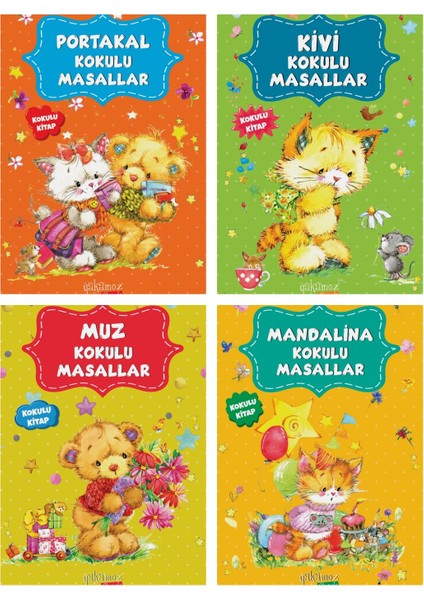 Yayınları Kokulu Masallar Seti Yeni Kapak 4 Kitap (Portakal Kokulu- Kivi Kokulu-Muz Kokulu -Mandalina Kokulu Masallar)