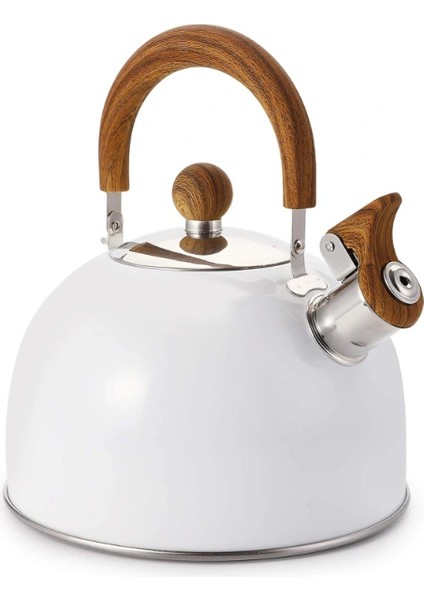 Paslanmaz Çelik Demlik Beyaz Renk