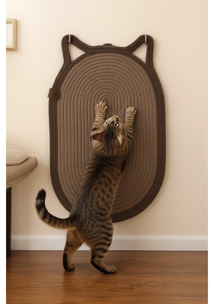Mikopet Dekoratif Kedi Kulaklı Tırmalama Paspası ( Lisinya )