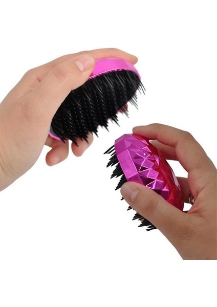 Neon Pembe Düzleştirici Tarak Geniş Aralıklı her Saç Tipine Uygun Fırçalı Saç Düzleştirici ( Lisinya )