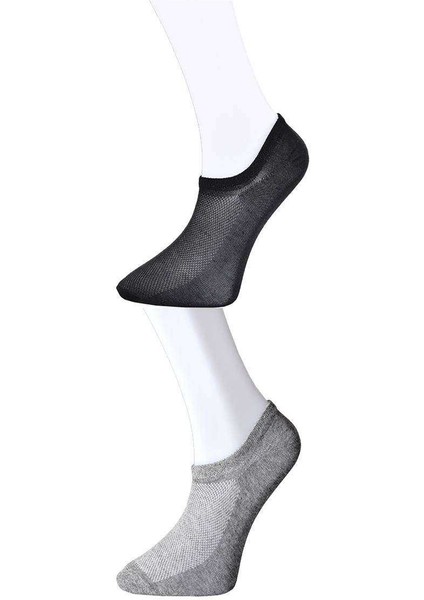 Siyah ve Gri Erkek Görünmez Çorap 3 Çift fiyatları