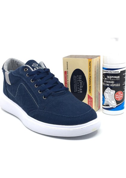 Dakırs Yazlık Ortopedik Tabanlı Erkek Keten Rahat Spor Ayakkabı Yeni Sezon Bakım Setli 40-44
