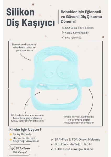 Mavi Bebek Silikon Diş Kaşıyıcı ( Lisinya ) modelleri