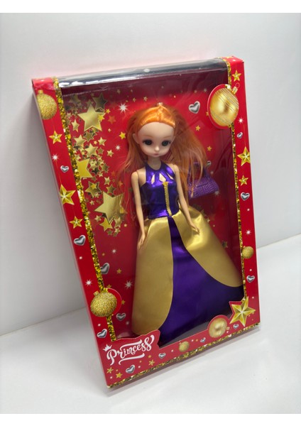 Prenses Bebek Mor Elbiseli