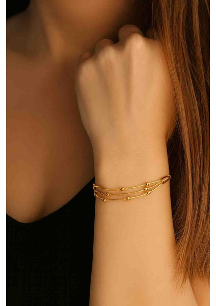 Dorika Çelik 3'lü Bileklik