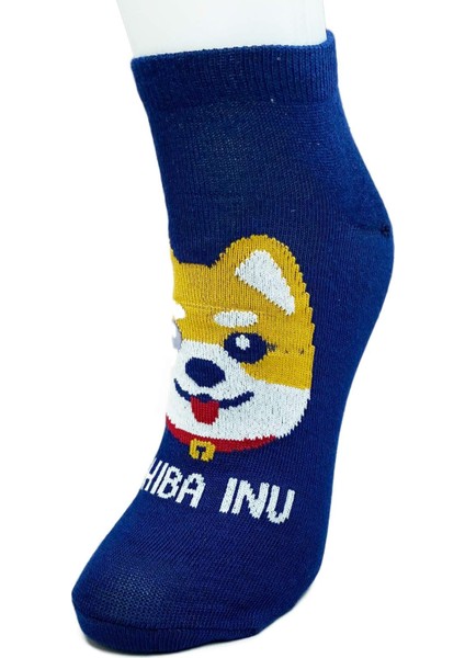 3 Çift Sevimli Köpek Temalı Baskılı Yumuşak Kadın Bilek Çorap fırsatları