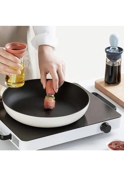 Hazneli Silikon Yağ Sos ve Yumurta Fırçası Yağ Fırçası Yağlık Silikon Fırçalı Yağdanl� indirimleri