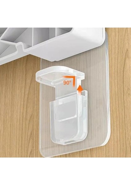 Yapışkanlı Raf Tutucu Seti 4 Adet ( Lisinya )