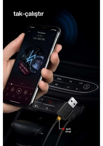 2'si 1 Arada Tak Çalıştır Kablosuz Aux Rx/tx Transmitter Ses Alıcı Verici ( Lisinya ) modelleri