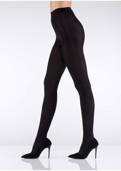Siyah 100 Denye Kalın Külotlu Çorap Opak Naturel Esnek modelleri