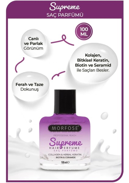 Supreme Saç Parfümü 100 ml - Mat ve Kuru Saçlar Için - Mrfs fiyatları