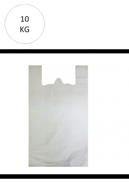 Beyaz Atlet Poşet Mini Boy 20X34 cm Takriben 2.350 Adet 10 kg