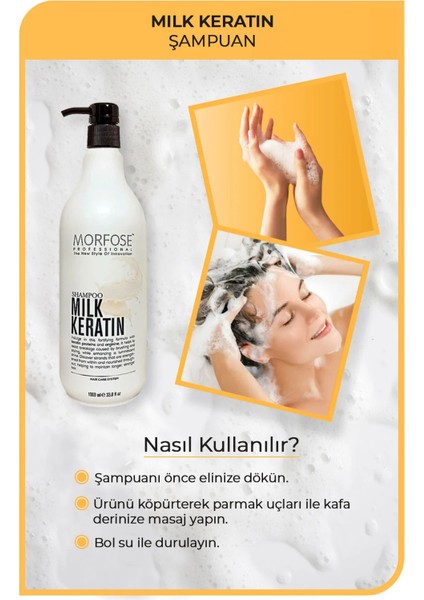 Milk Keratin Şampuan 1000 ml - Besleyici Koruyucu Etki fiyatları